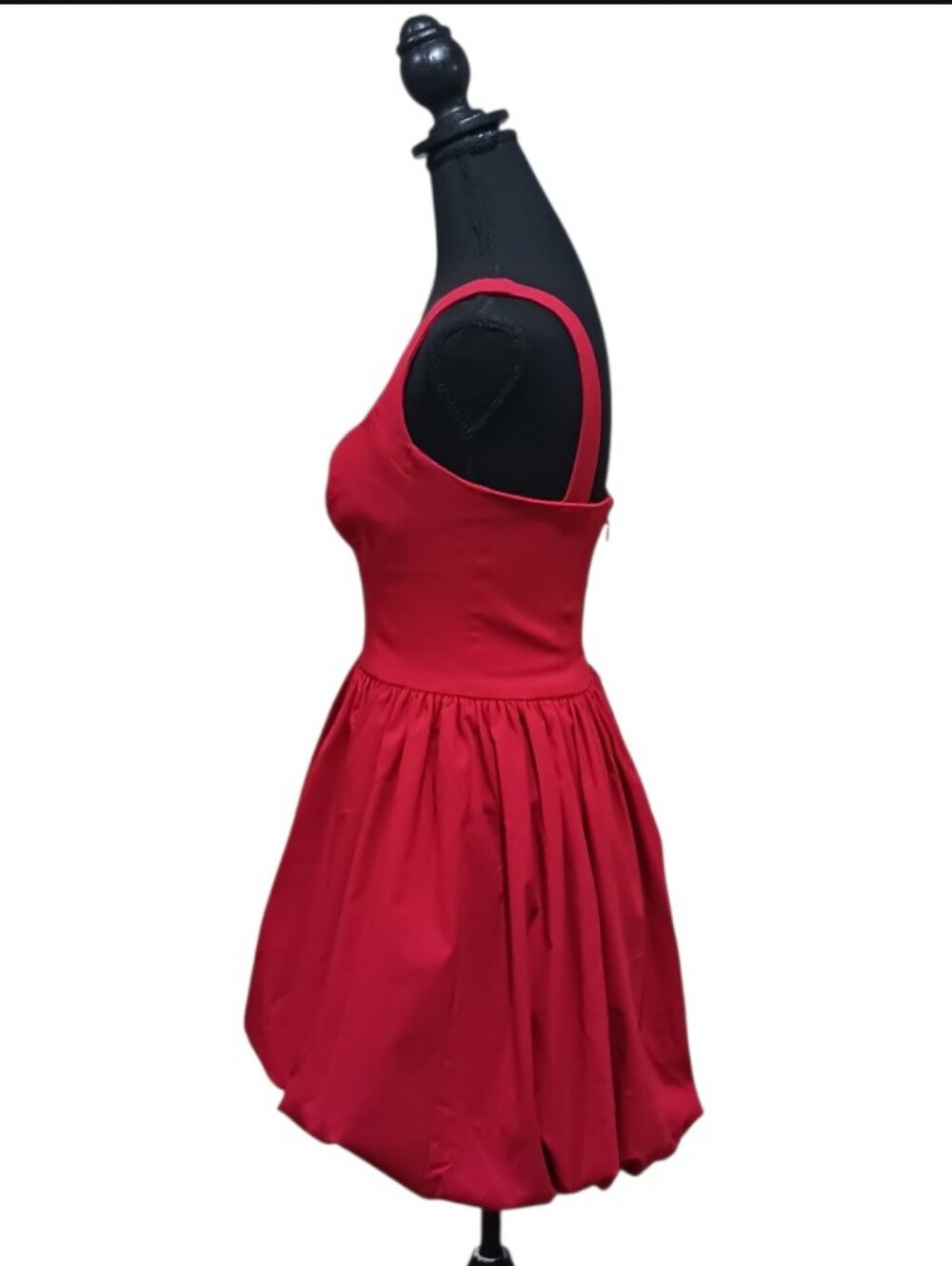 NBD Yaritza Bubble Mini Dress Red Cocktail - Picture 4 of 9
